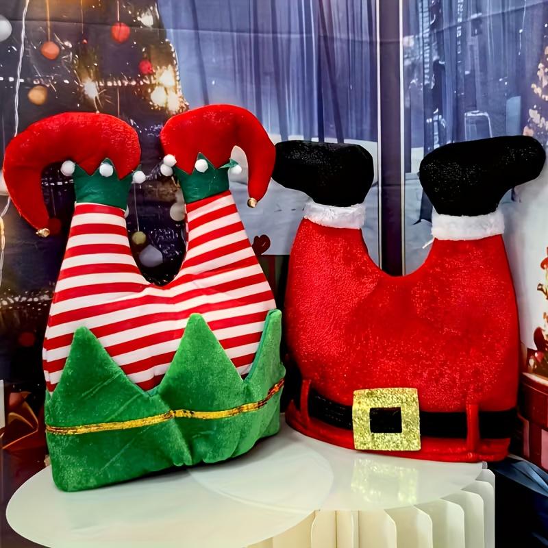 1/2pcs Christmas-themed Hats, Including Elf-shaped Hats and Santa Claus-shaped Hats, Suitable for Wearing During the Christmas