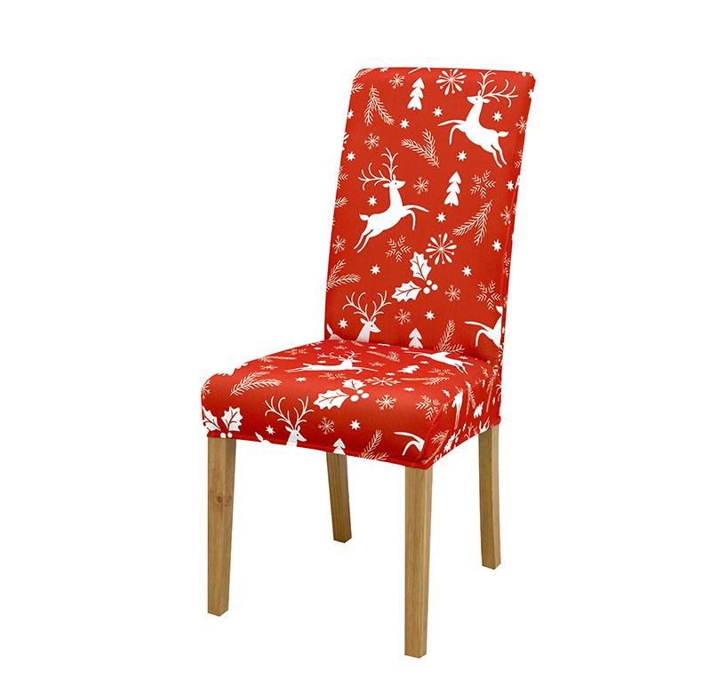 Christmas Chair Cover Seat Protector Cheap Chair Covers For Holiday Party Dining Room Kitchen Hotel Living Room Chair Cover 1 PC