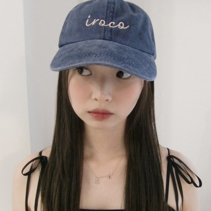 

iroco logo vintage ball cap_navy navy