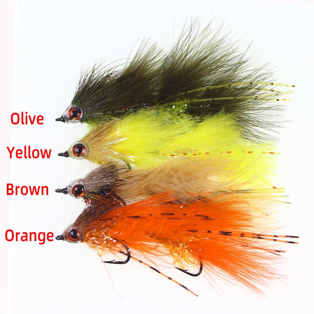 1/4pcs 3D Lifelike Eyes Transparent Fish Mask Articulated Fish Streamers Fly Artificial Bait Fish Pike Muskie Bass Trout Fishing