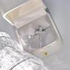 Simple Fashion Ins Top Sell Sweet Cute Jewelry 925 Sterling Silver Heart Shape 5A Cubic Zircon CZ Diamond Party Cross Earring