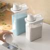 Sealed Laundry Storage Jar, 1100/1800/2300ML Reusable Empty Tank, Portable Organizer with Labels for Cleaning Supplies
