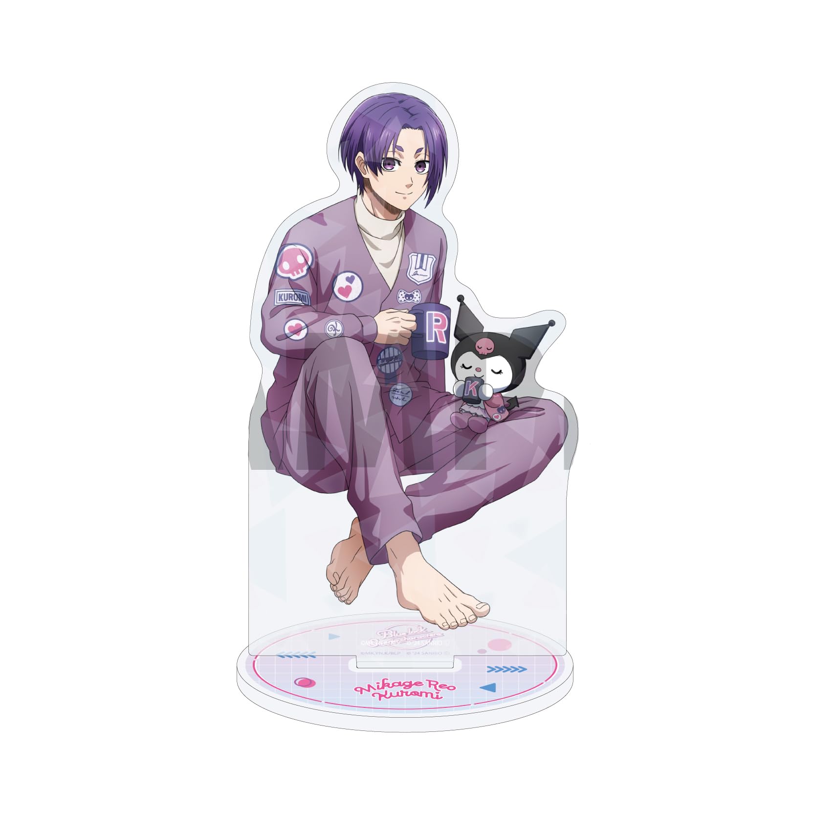 

TV Anime x Sanrio Characters 02 Reo Mikage x Kuromi Holographic Acrylic Stand Blue Lock [Collaboration Illustration]
