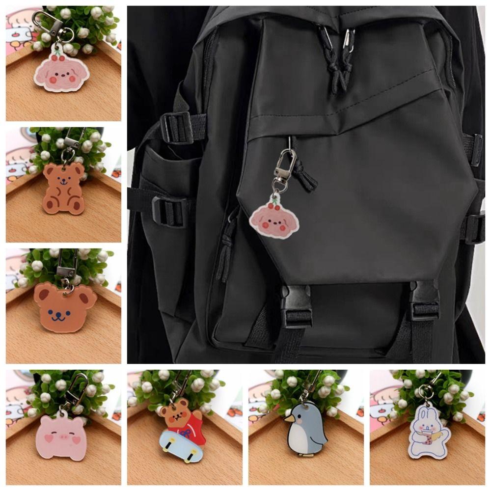 

Acrylic Korean Double-sided Bear Pendant Bear Penguin Ins Anime Bear Keyring Kid Girl Boy 01