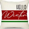 New Christmas Gingerbread Man Candy Decorative Pillow Cover Home Living Room Holiday Party Pillow Cover