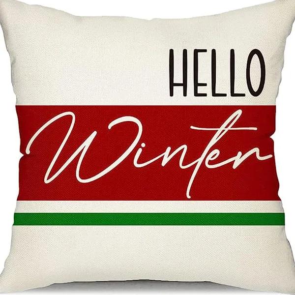 New Christmas Gingerbread Man Candy Decorative Pillow Cover Home Living Room Holiday Party Pillow Cover