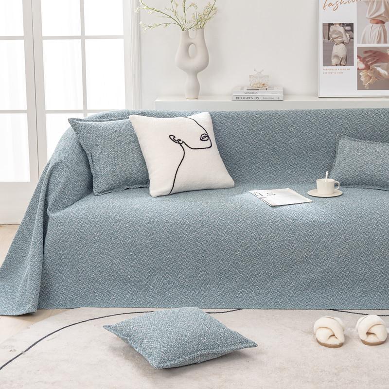 New Cotton and Linen Textured Sofa Towel for All Seasons, Anti-slip Sofa Released, Simple Sofa Cover