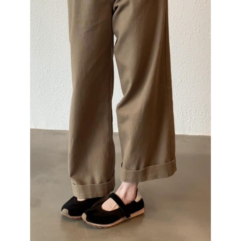 Sheepskin version! 2 New niche ballet Velcro sports platform Mary Jane shoes for women