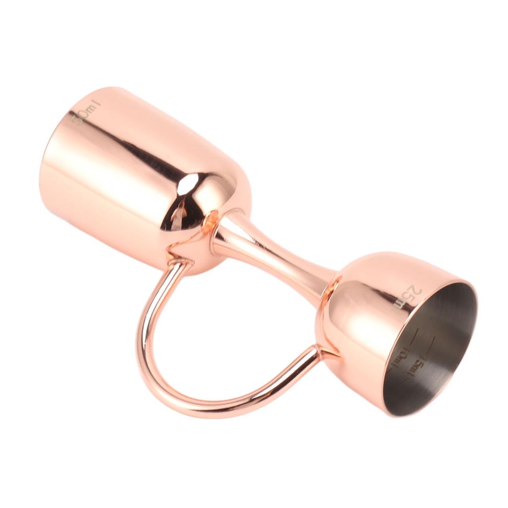 Doppelseitiger Cocktailglocken-Jigger Edelstahl Doppelendiger Weinmessbecher Jigger für Bar