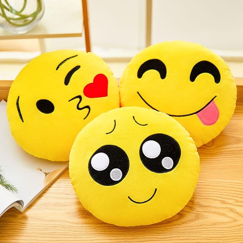 Qq Cartoon Emotions Plush Cushion Pillow Bedroom Decor For Gift Collectors And