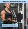 Outdoor Sports Insulated Water Bottle Bag with Magnetic Cup Holder - Large Capacity, Non-slip Design
