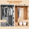 1pc Closet Hanging Organizer Vacuum Bag For Clothes Storage Bag With Hanger Space Saving Clear Seal Bags Wardrobe Compressed Bag