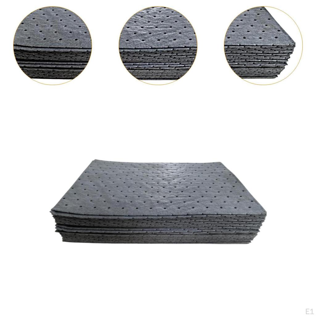 50Pcs Oil Absorbent Pad Suction Cotton Weight Dimpled Absorbing Paper for Restaurant Kitchen