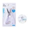 Transparent Mini Scissors Retractable Folding Portable Scissors Student Hand-Made Paper Scissors Candy Color Small Scissors