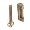 4pcs Decorative Design Chinese Style Padlock Bronze Finish Small Padlock  Antique Cabinet