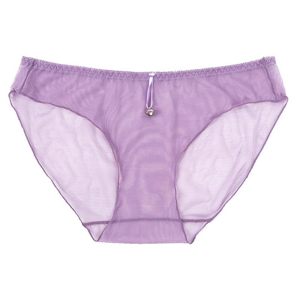 Women's Panties Sexy Sheer Low Waisted Minimalist Solid Color Panties Elastic Thin Sexiest Lingerie Super Comfortable