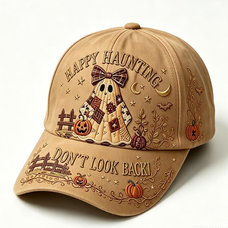 D print Halloween baseball cap women's spring and summer sunshade sun protection cap American style versatile fashion hat sun protection