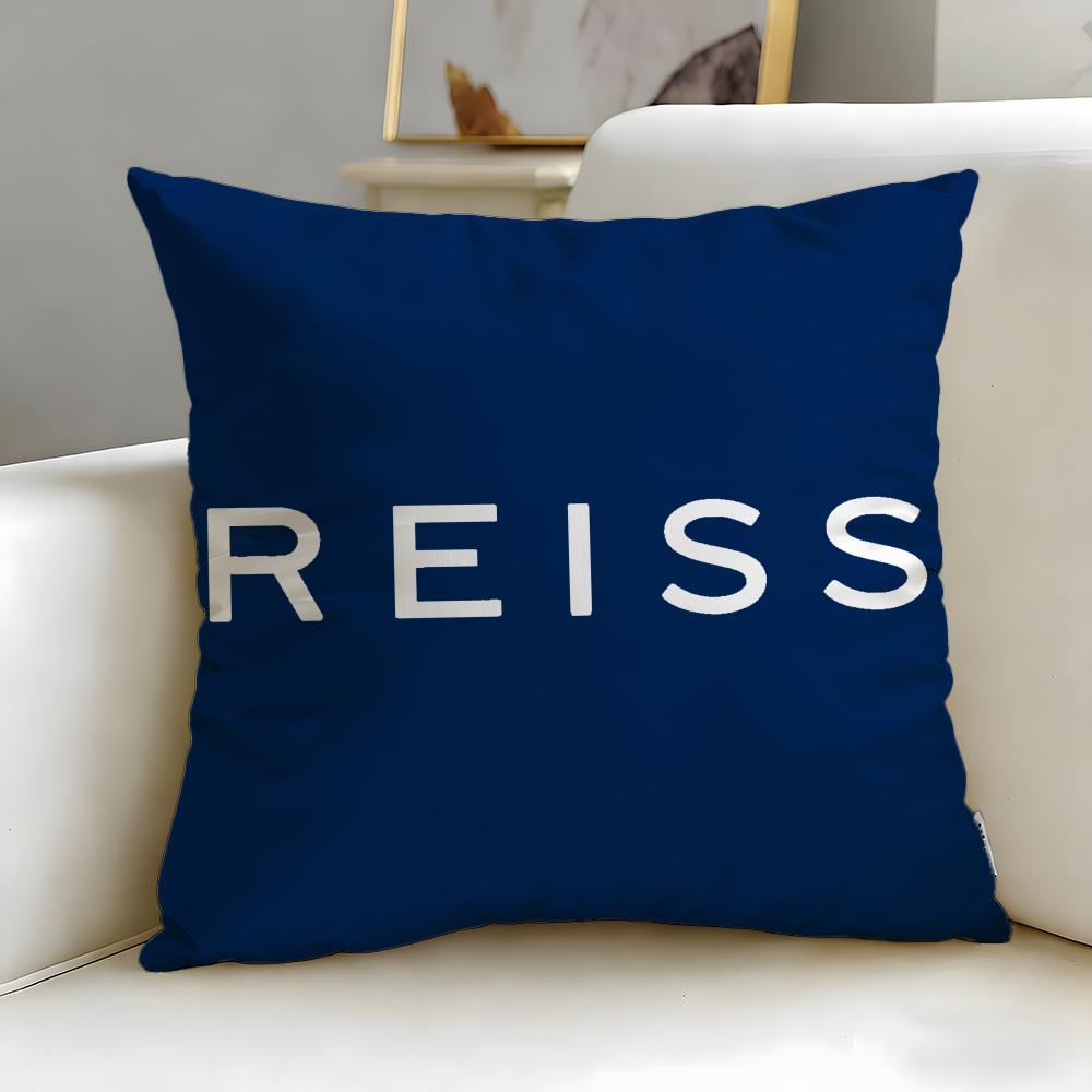 Klassische Modemarke Reiss Kissenbezug Weich Leicht zu waschen Kissenhülle Vielseitig für Sofa Bett Reise und Büro