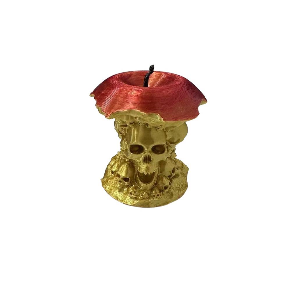 3D Printed Witch Fruit Ornament Creative Scary Skull Fruit Figurine Haunted House Props Easter Decoration