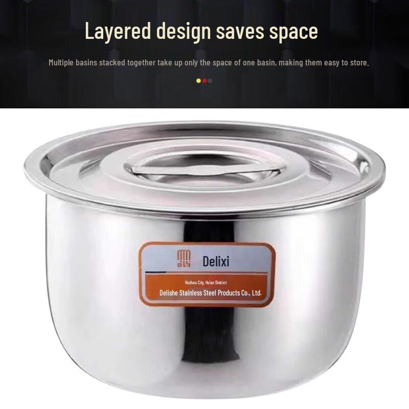 Deli Shi 201 Stainless Steel Non-Magnetic Cooking Pot