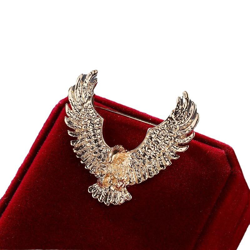 Vintage Eagle Brooch Personality Creative Metal Badge Accessories Badge Suit Pin Ornament
