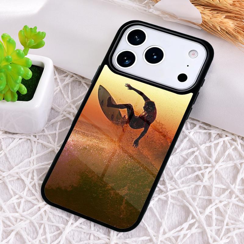 Surfing Wave Shockproof Phone Case for iPhone 17 Air 16e 15 11 12 14 13 Pro Max Cover Coque