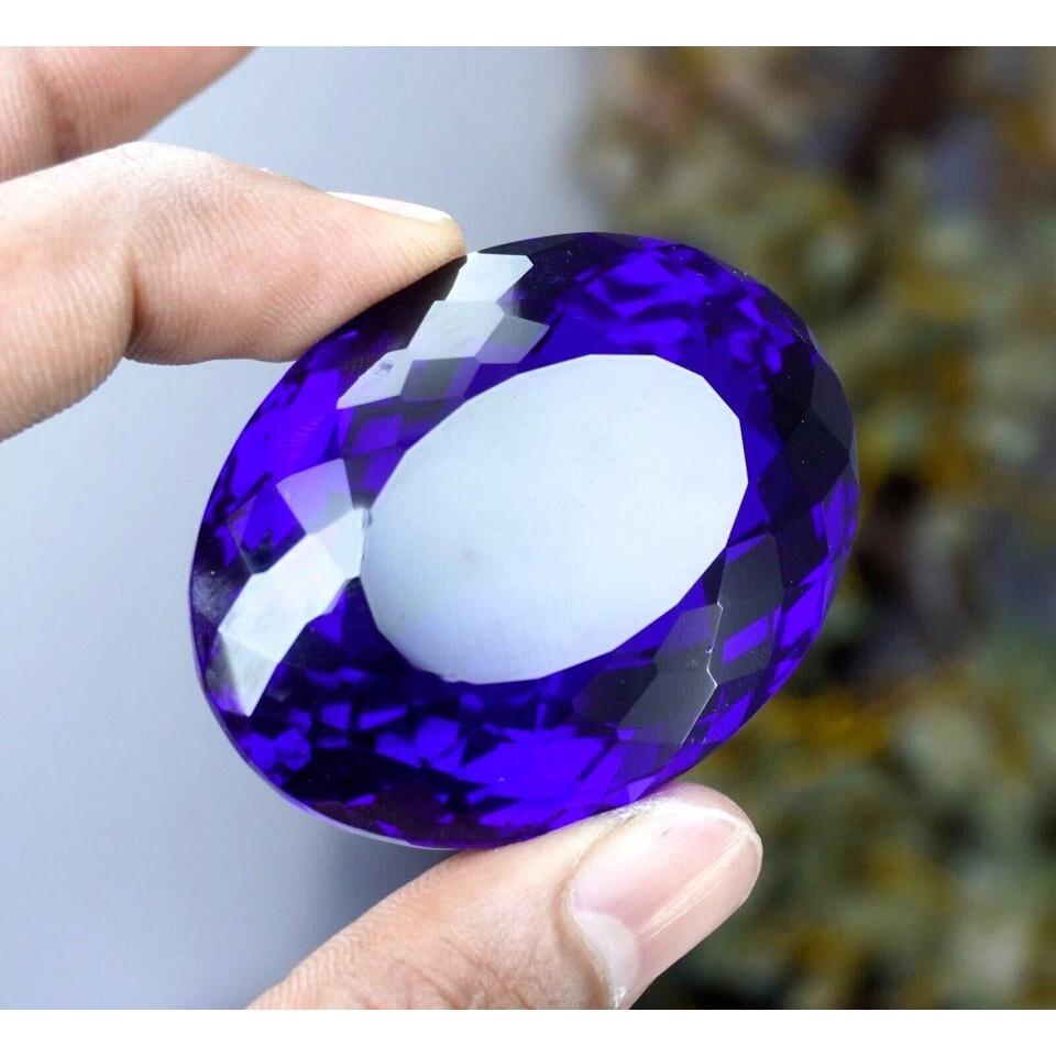 Rare Blue Topaz Brazilian Natural Oval Cut 98+ Ct Certified Loose Gemstone