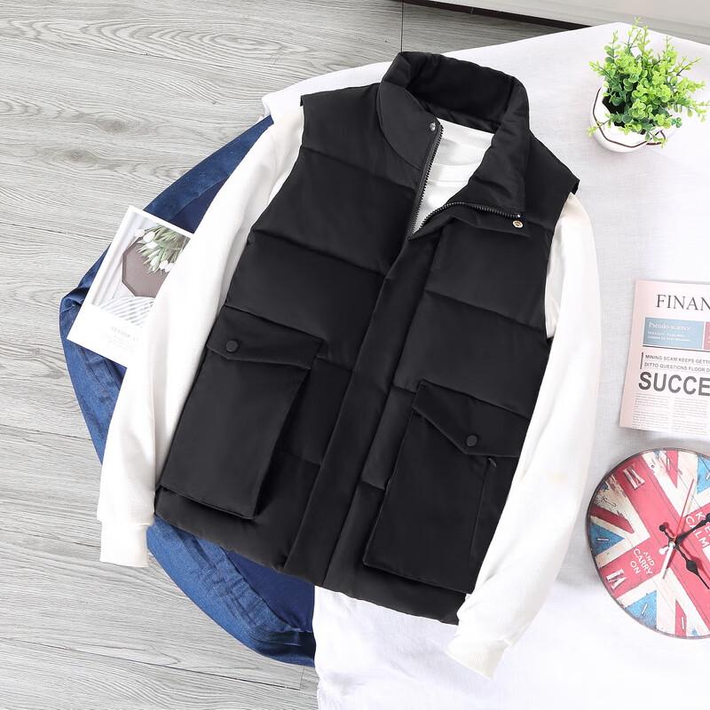 

Мужской осенне-зимний теплый жилет с толстой подкладкой и воротником-стойкой Ka Weidun S-3XL