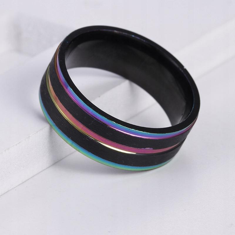 Wedding Ring Ring Rainbow Lgbt Steel 162