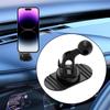 Phone Holder For Car Dashboard Ball Head Phone Stand Car Phone Stand Clip Holder Mount Dash Base Shock Absorbing Anti-Slip Grip