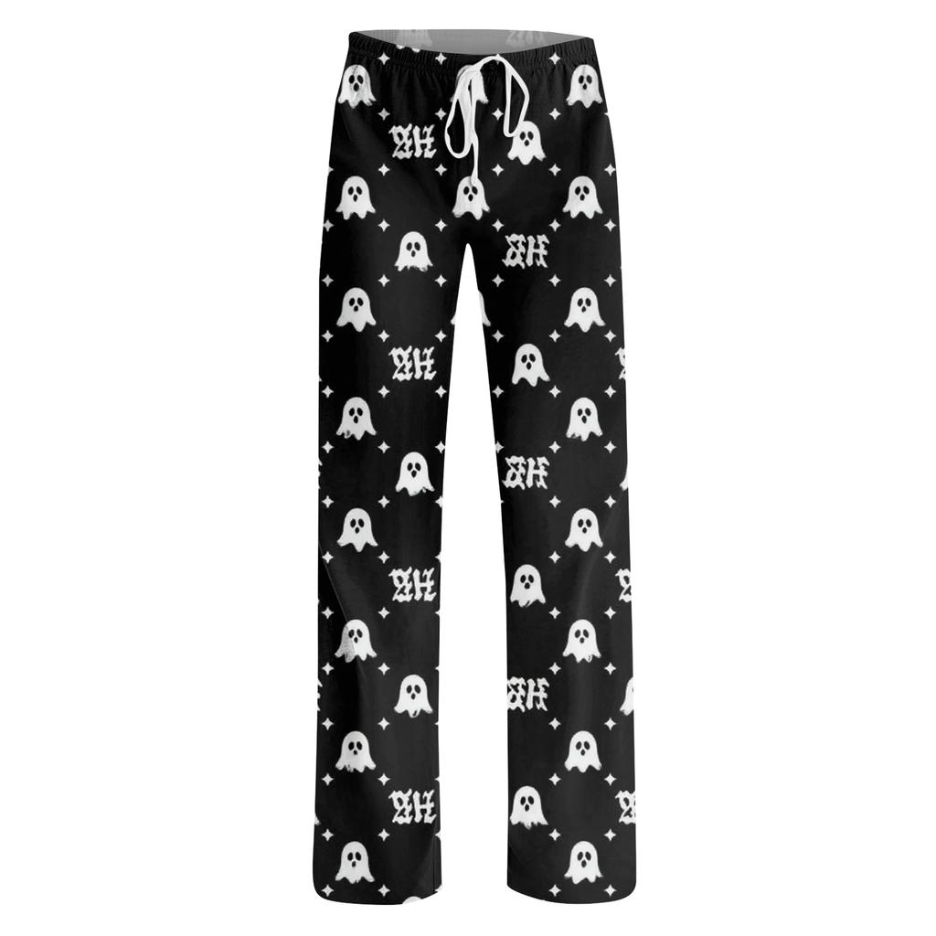 Pantaloni de acasă imprimați peste tot pentru femei Pantaloni de pijama de dormit Pantaloni lungi Pantaloni de pijama Pantaloni de yoga