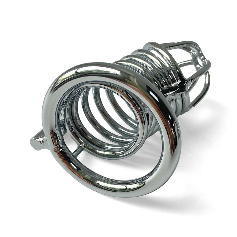 Male Chastity Device Stainless Steel Cock Cage Hollow Breathable Penis Sleeve Erotic Urethral Lock Ring Adult Sex Toys for Men