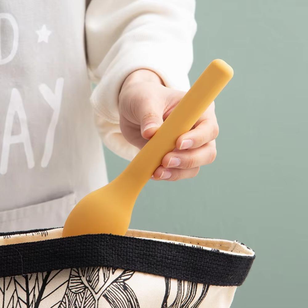 3pcs/set With Silicone Case Children's Tableware Set 304 Stainless Steel Flatware Set  Camping