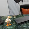 1pc Duck Statue Ornament Funny Muscle Duck Statue Decoration Resin Crafts Sculpture Ornament Decoration