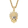 New European and American Hip Hop Micro Inlaid Zircon Pendant Movie Peripheral Hokage Naruto Pendant