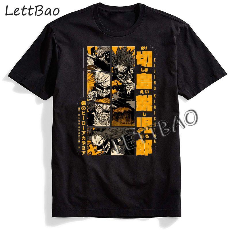 My Hero Academia Bakugou Boku No Todoroki Graphic Men Casual Vintage Japanese Plus Size White T
