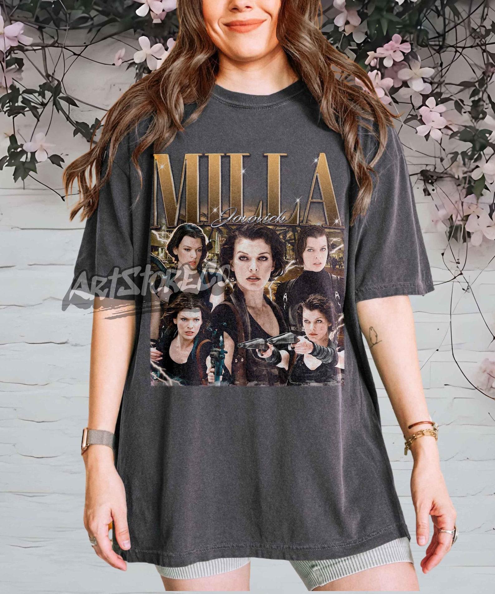 Milla Jovovich Retro Graphic Tee, Vintage Inspired Movie Apparel 3XL