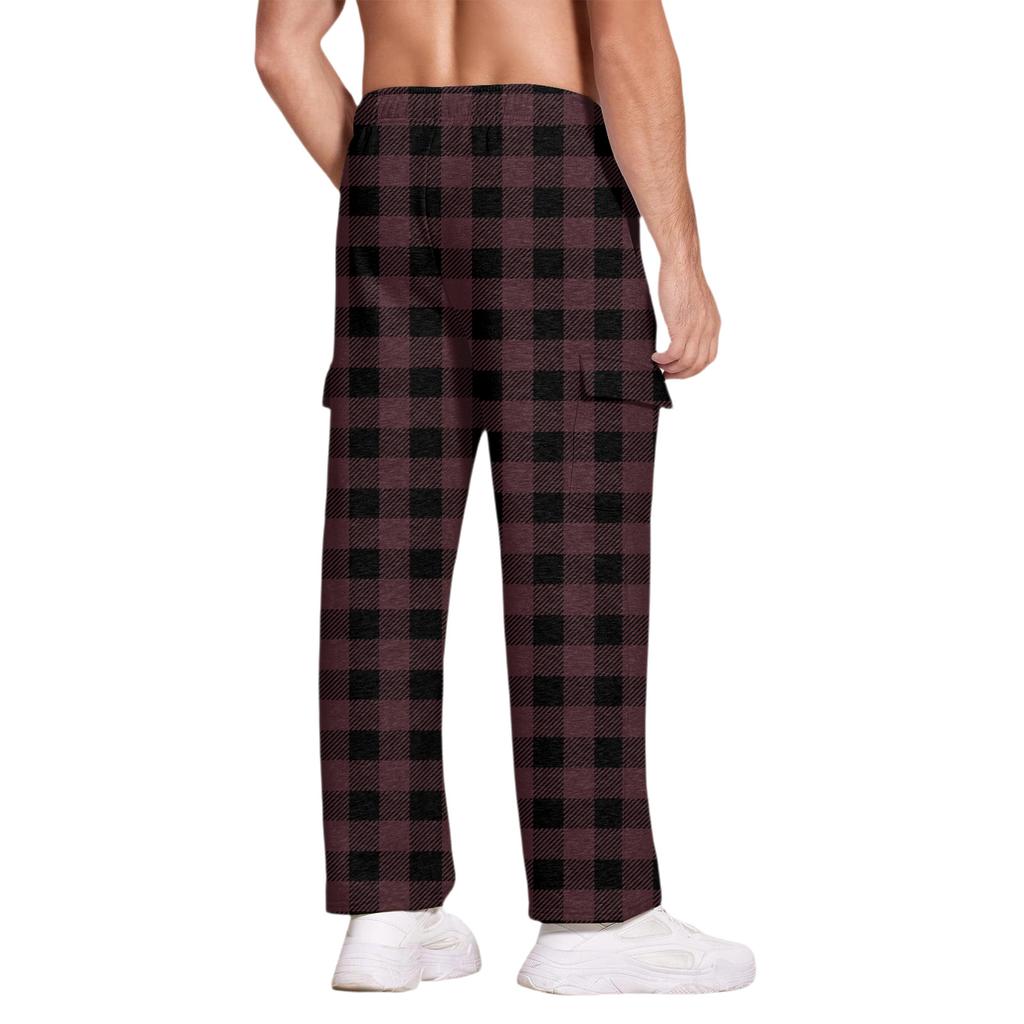 Men's Casual Sports Pants Loose Leggings Long Panel Fitness Running Training Pants