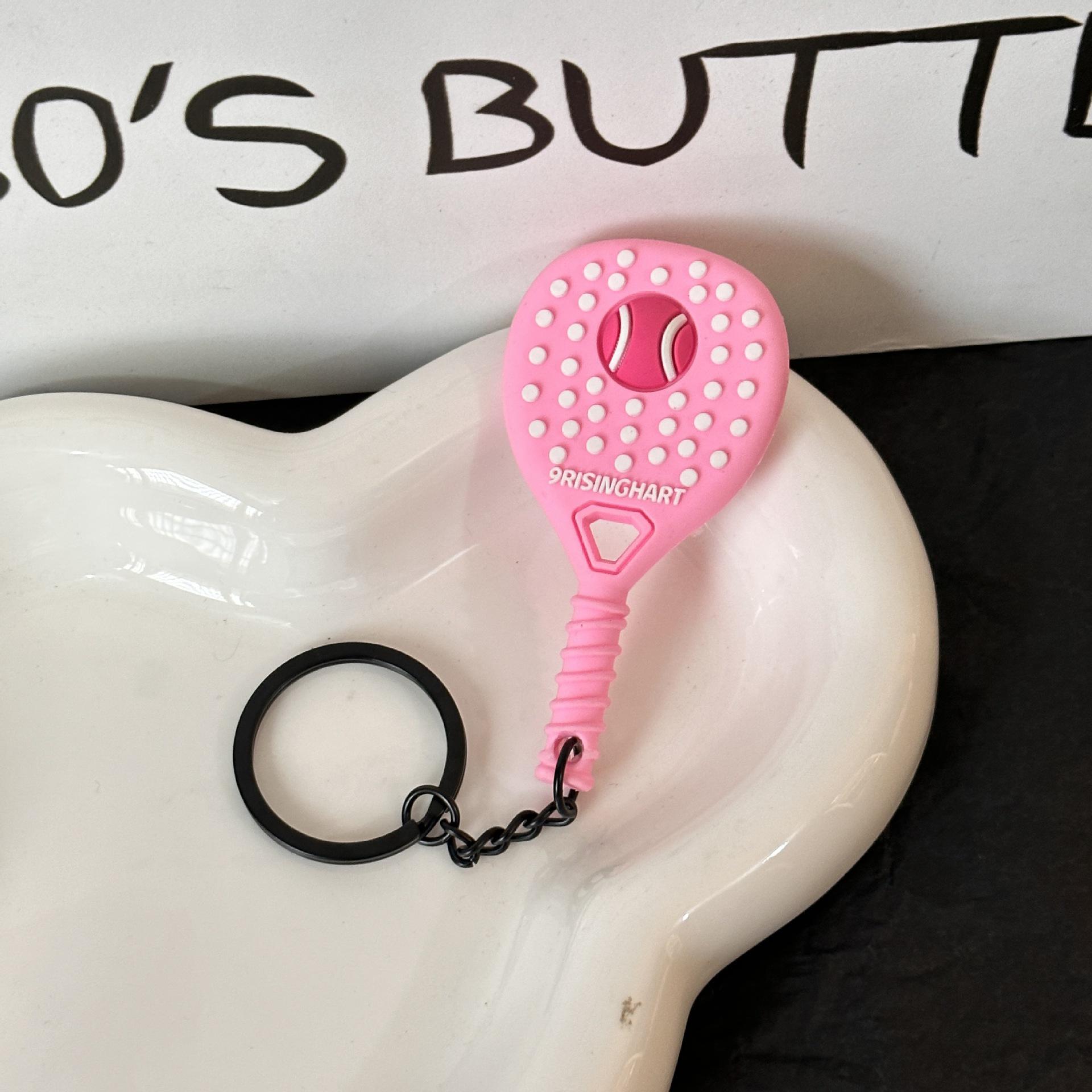 Mini Tennis Racket Keychain - Sports Accessories & Backpack Pendant Gift