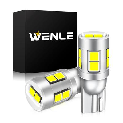 WENLE T10 LED Bulb, Super Explosive Light, White, 2 Bulbs, 1000 Lumens, 6,500K, Japanese