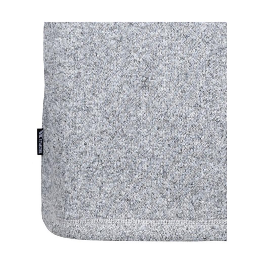 TRESPASS Mens Corsham Marl Half Zip Fleece Top