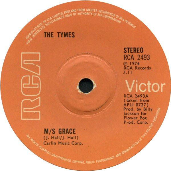 

7inch Record TYMES - M/s Grace RCA2493 RCA Victor 1974 UK Soul/Funk Used