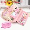No Brand Multilayer Transparent Pencil Case With Large Capacity For Middle School Students