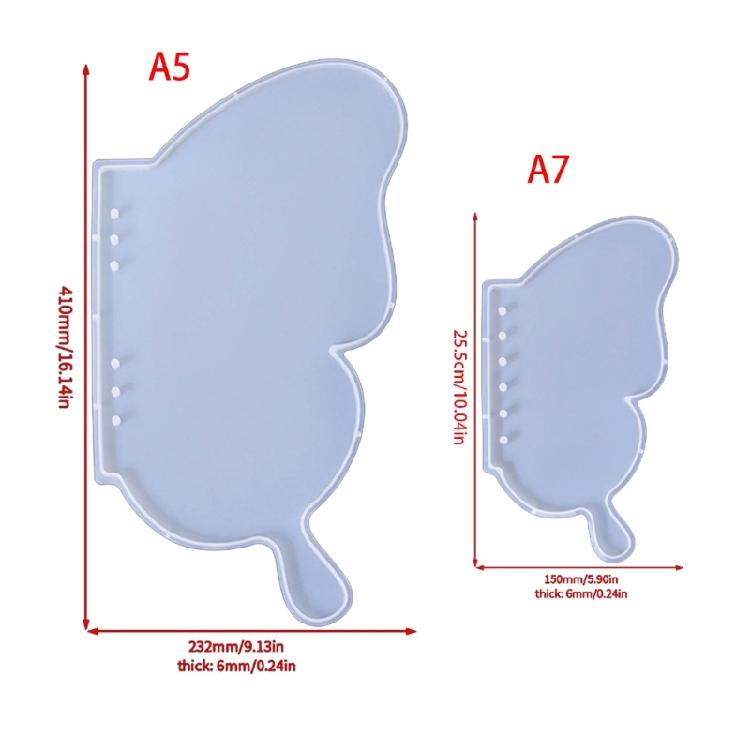 Butterfly Notebook Cover Mold Quicksand Epoxy Resin Silicone Mold Handmade Craft