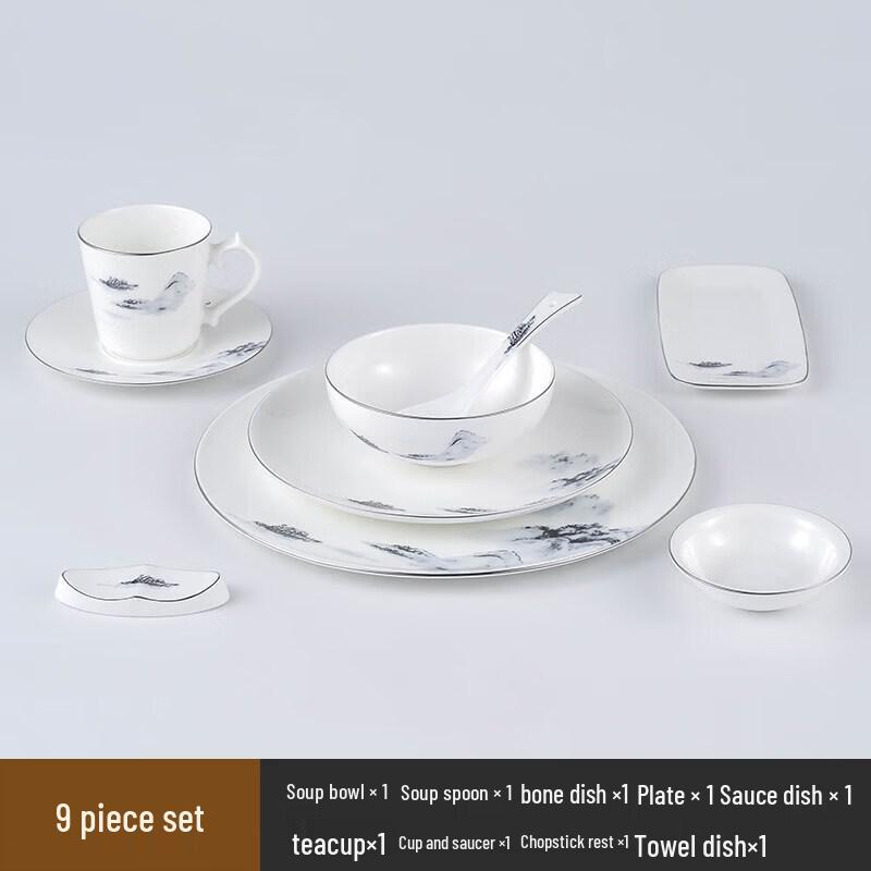 Chinese Style Handmade Ceramic Tableware Set