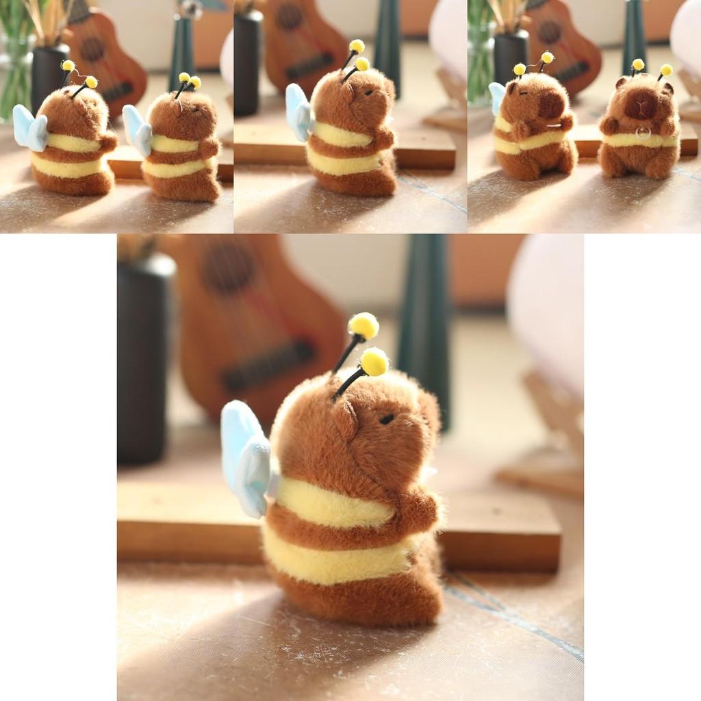 Adorable Plush Bee Keychain With Moving Wings For Cute Bag Accessory And Gift