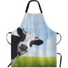 MaJiang Tiles Chef Apron 27 X 31 Inch Bamboos Dots Characters from 1 To 9 and Honors Mahjong Non-Pilling Bib Apron for BBQ Grilling Gardening with
