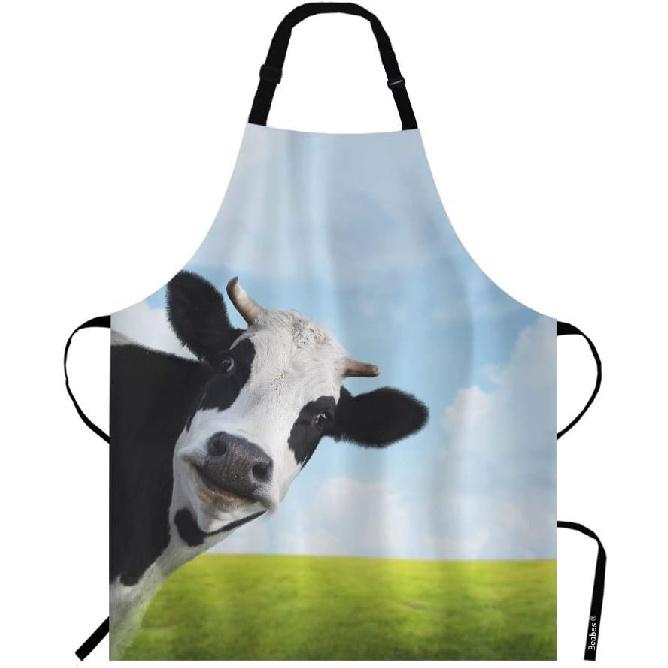 MaJiang Tiles Chef Apron 27 X 31 Inch Bamboos Dots Characters from 1 To 9 and Honors Mahjong Non-Pilling Bib Apron for BBQ Grilling Gardening with