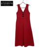 24 Year Old Red CHINA BUTTON JUMPER DRESS Dress 38 RedUsed