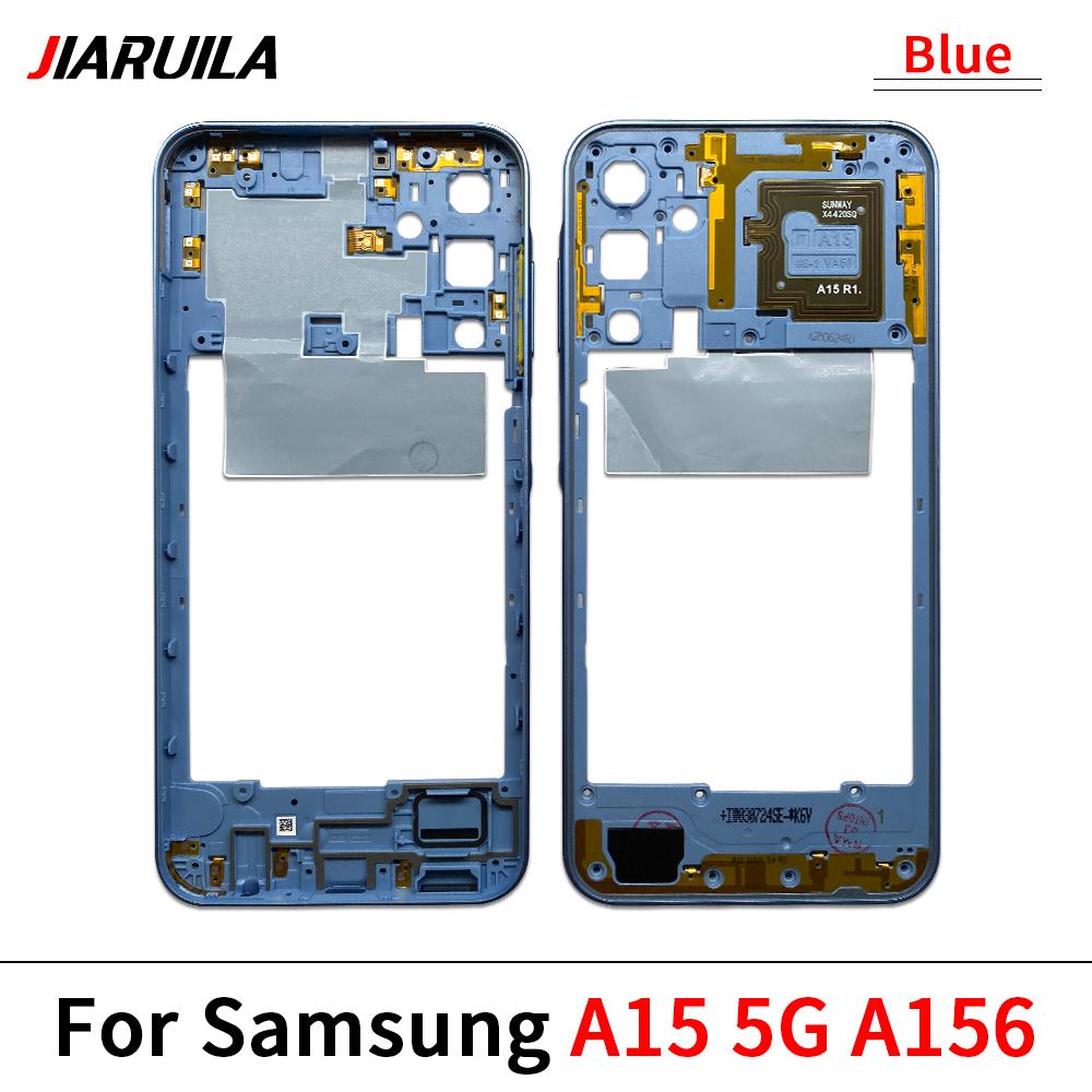 Housing Middle Frame Plate Case With Back Rear Camera Lens Repair Parts For Samsung A05 A05S A15 4G A155F 5G A156B